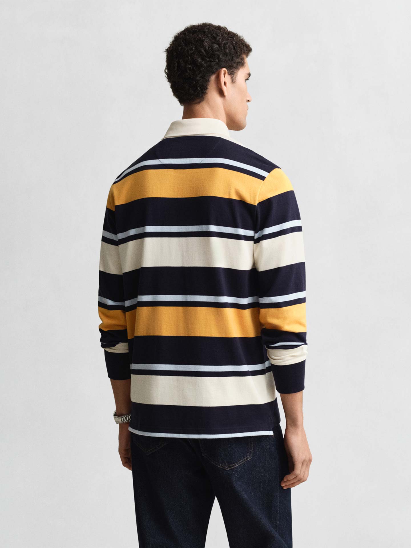 Polo de Manga às Riscas