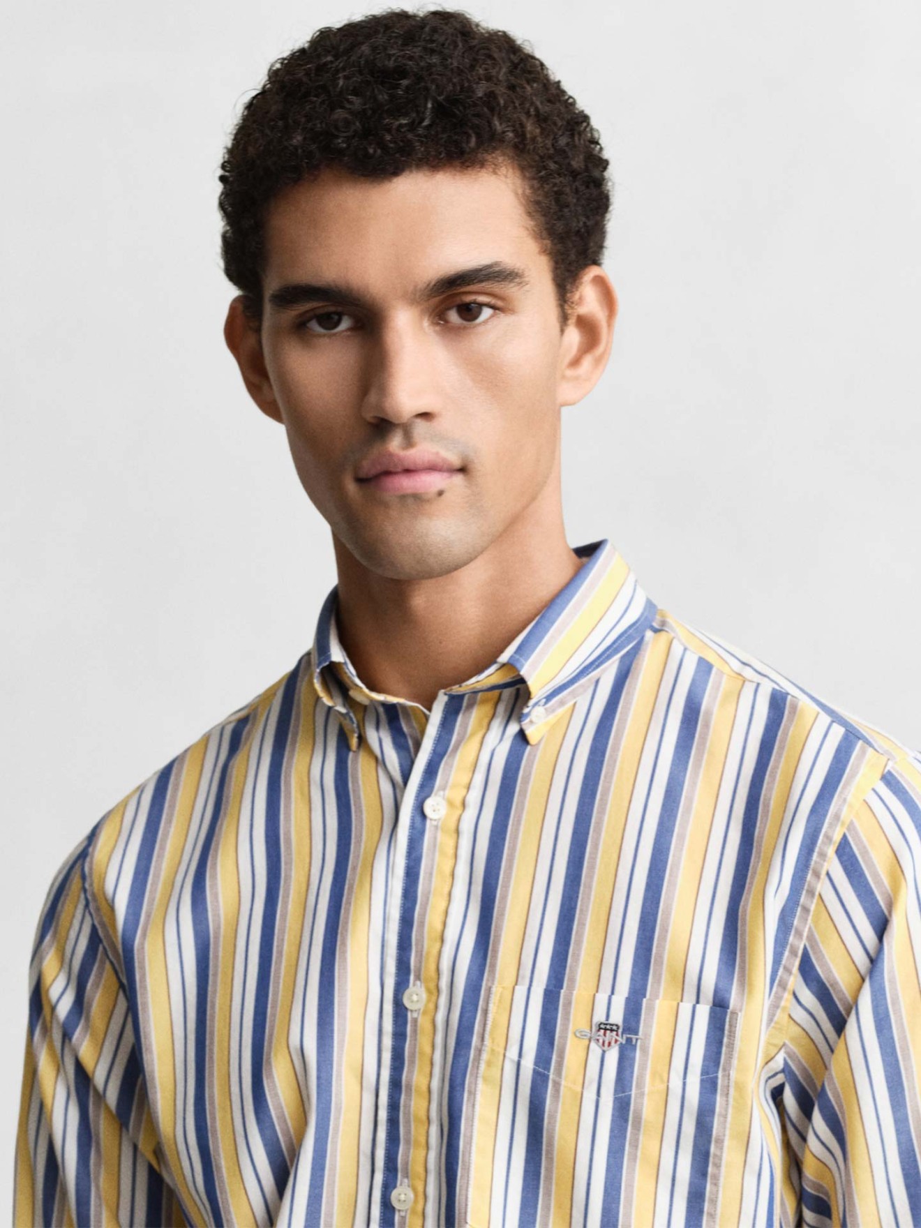 Camisa �s Riscas Regular Fit