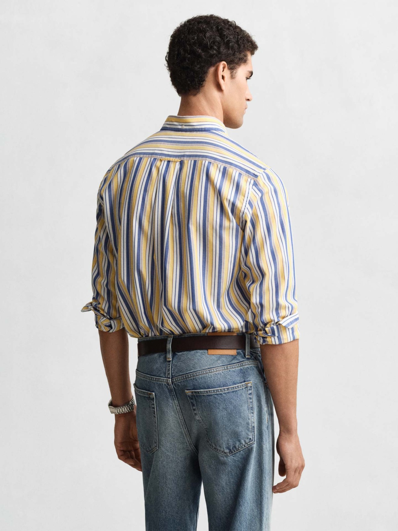 Camisa �s Riscas Regular Fit