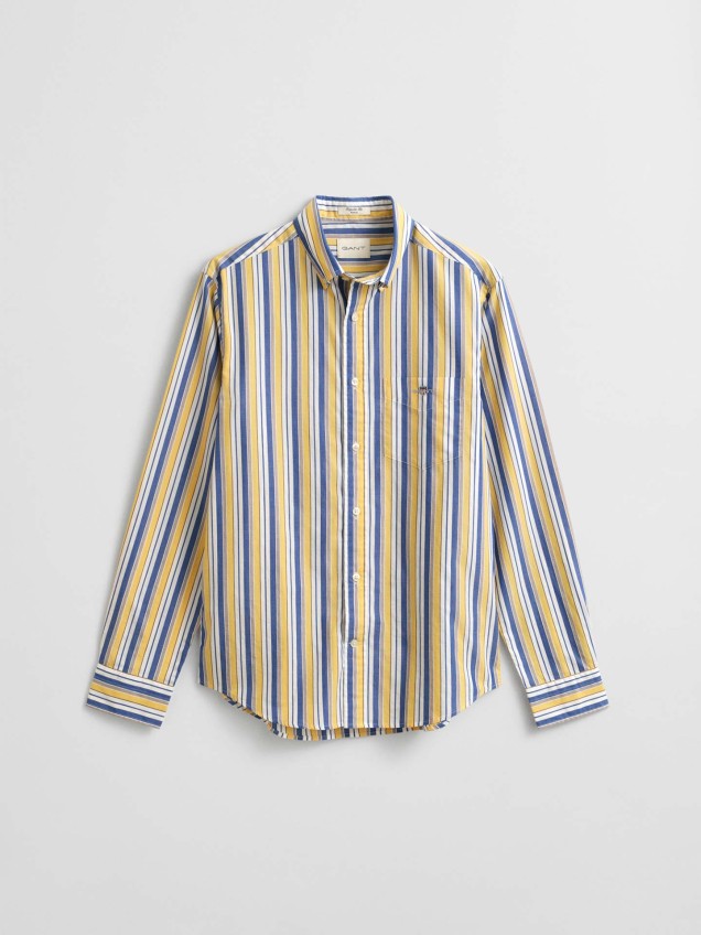 Camisa às Riscas Regular Fit