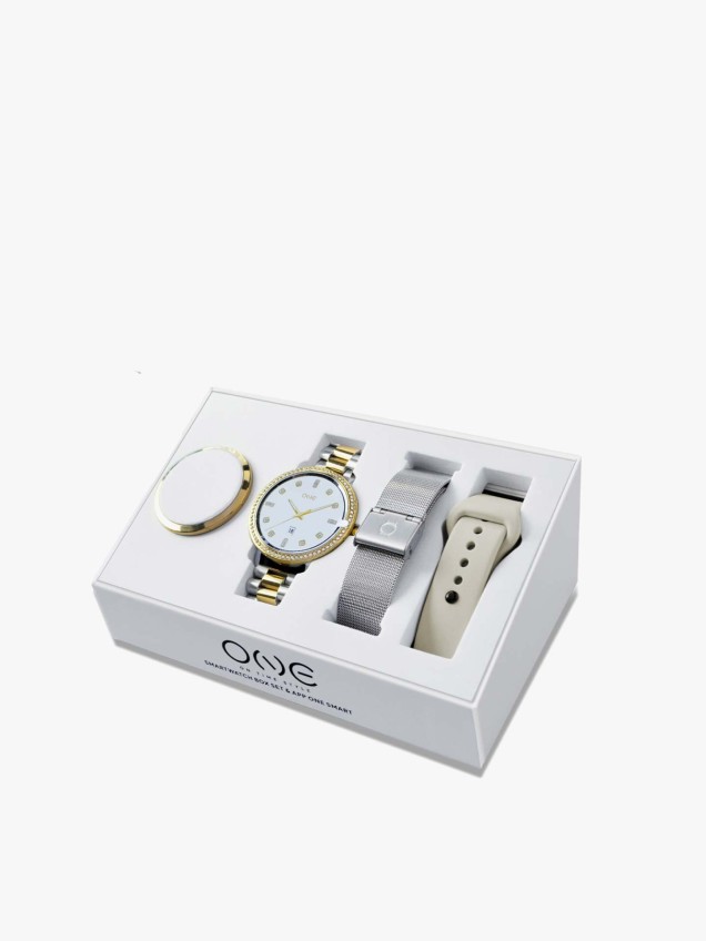 Conjunto Smartwatch Mini Spark Bicolor