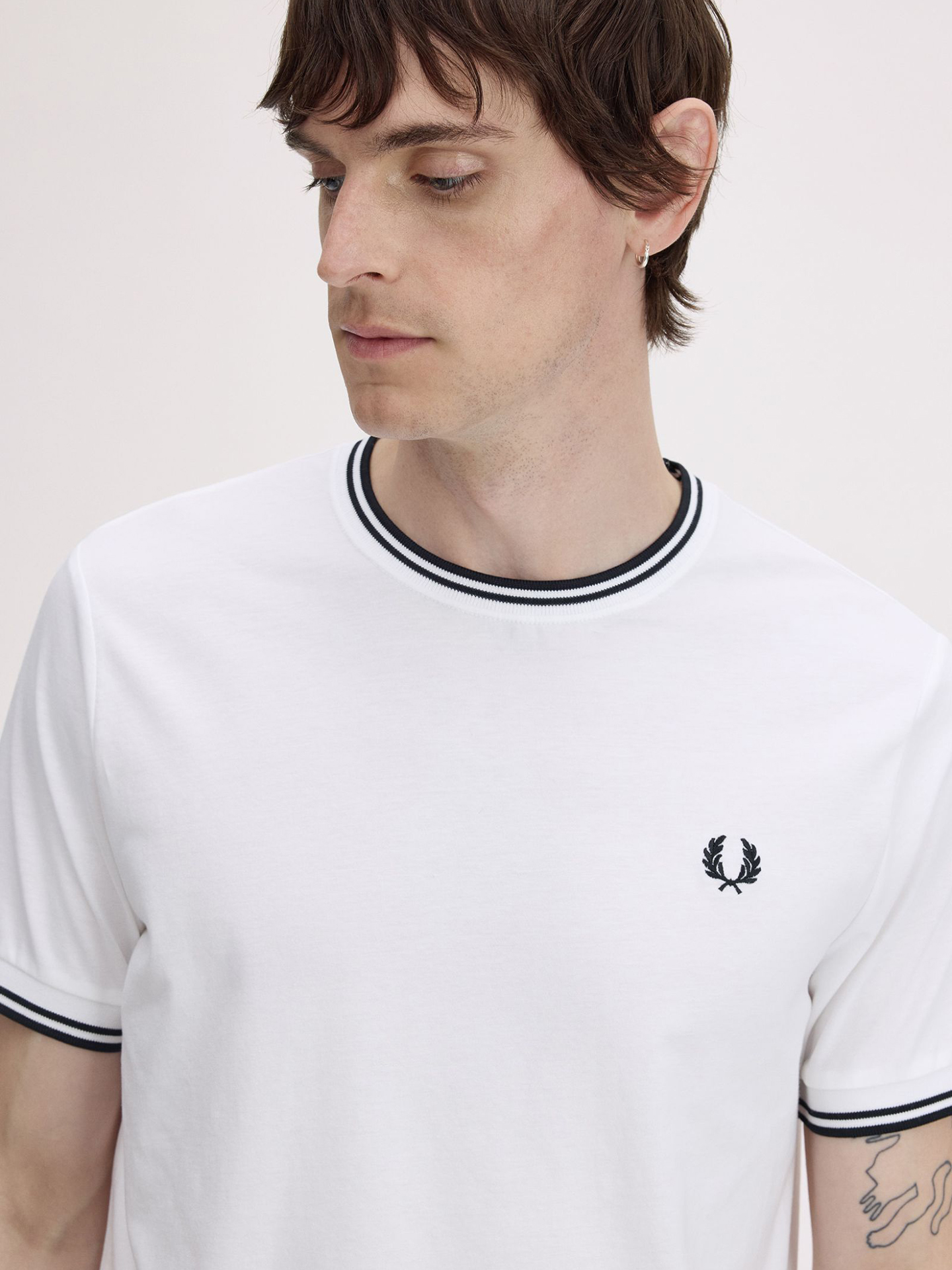 T-shirt com Riscas M1588V