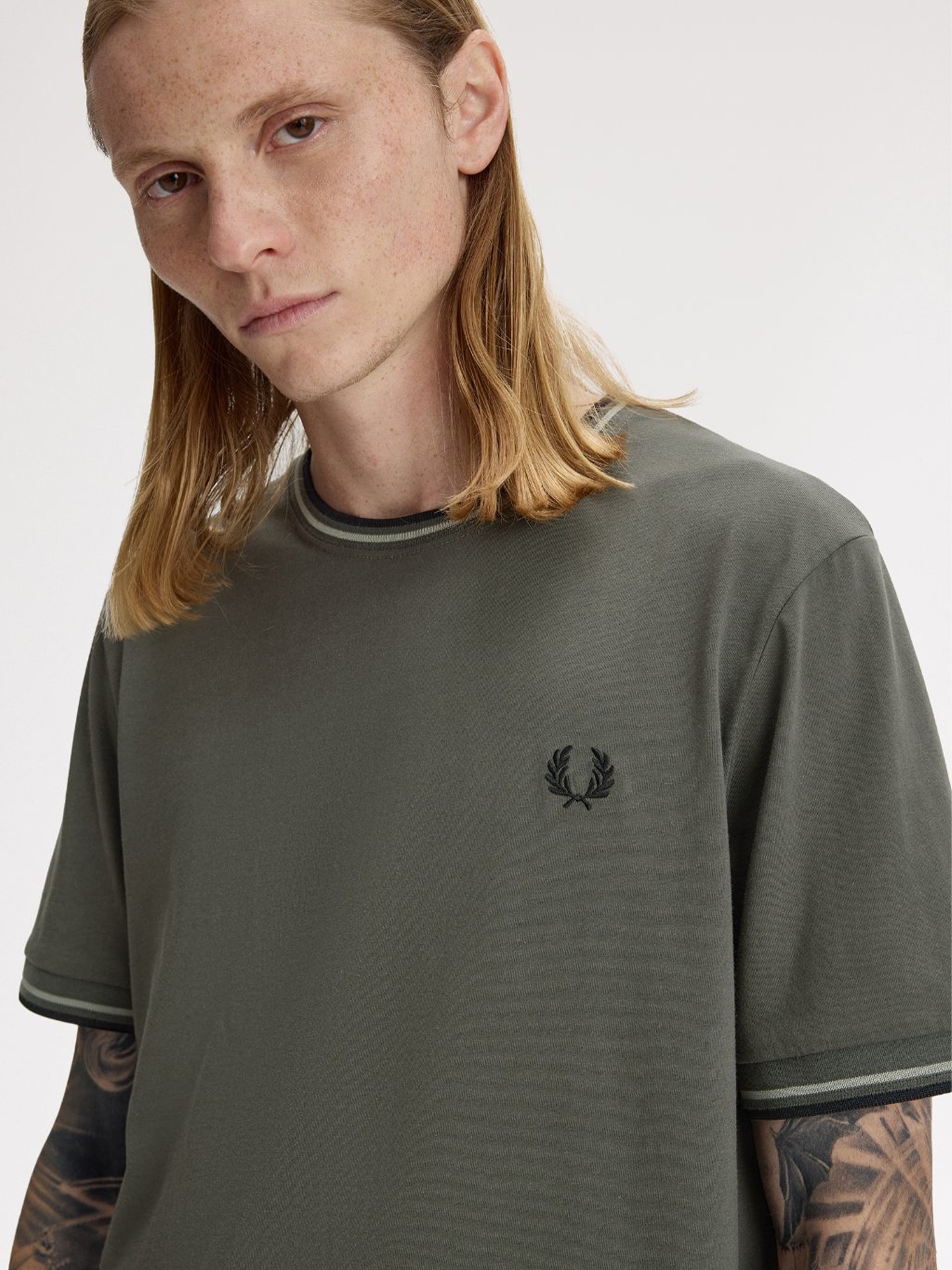 T-shirt com Riscas M1588V