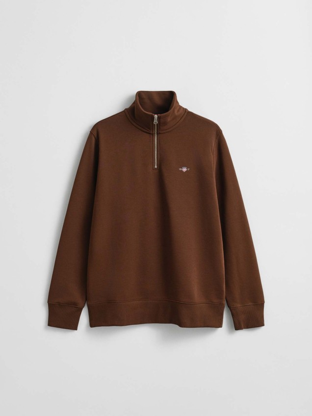 Sweatshirt com Meio Fecho