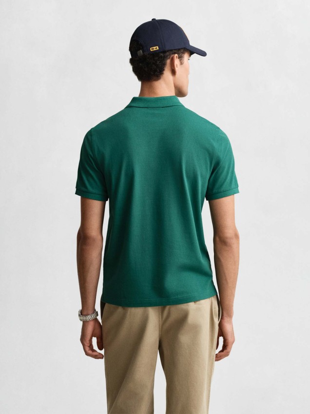Polo de Manga Curta com Logótipo Bordado
