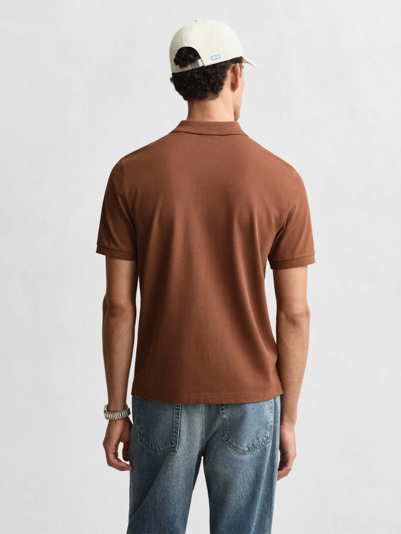 Polo de Manga Curta com Log�tipo Bordado