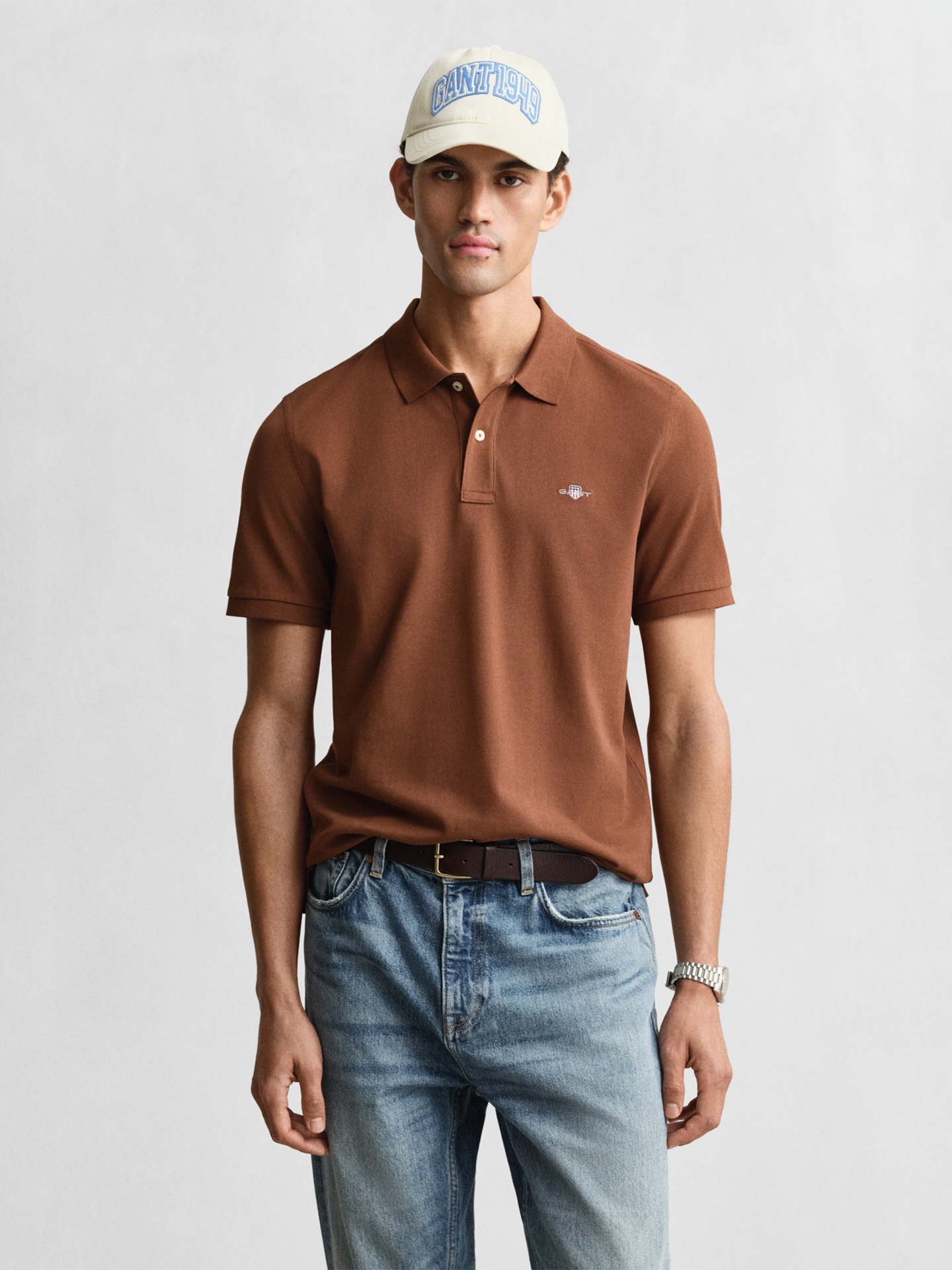 Polo de Manga Curta com Logótipo Bordado