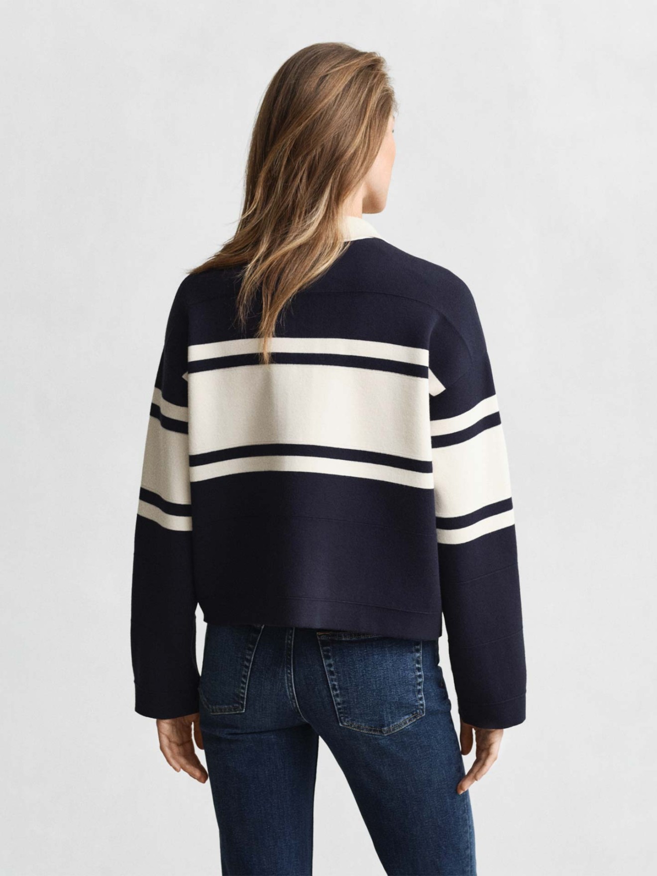 Casaco de Malha com Riscas