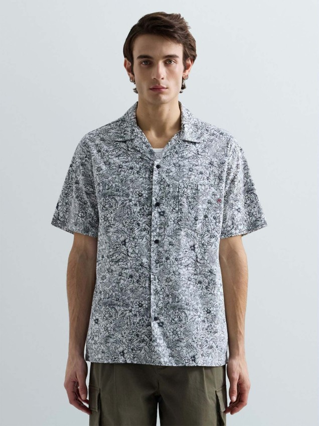 Camisa com Estampado Floral