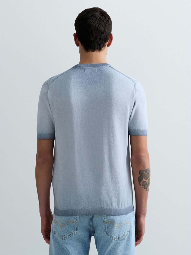 T-shirt de Malha com Efeito Degradê