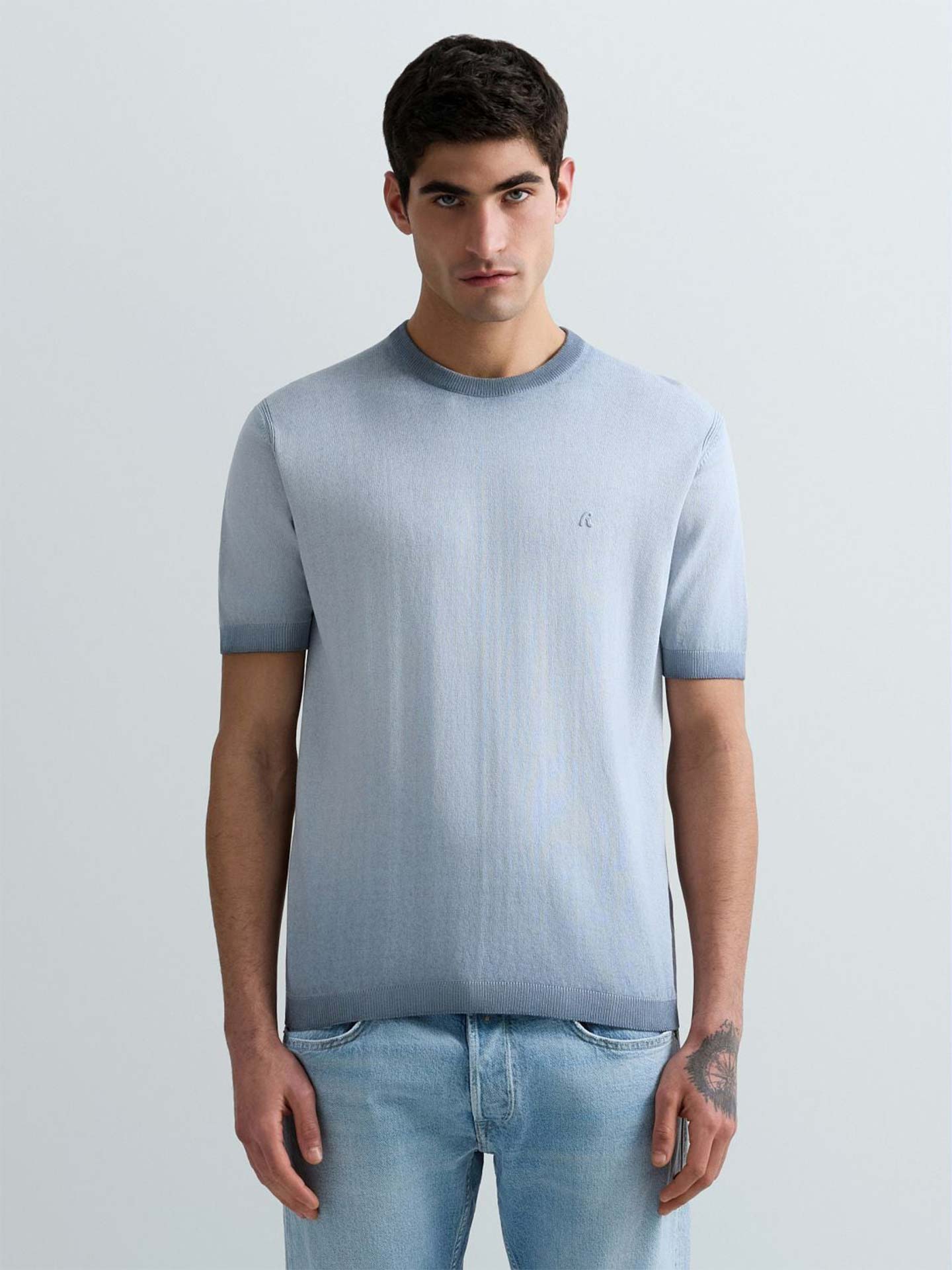 T-shirt de Malha com Efeito Degradê