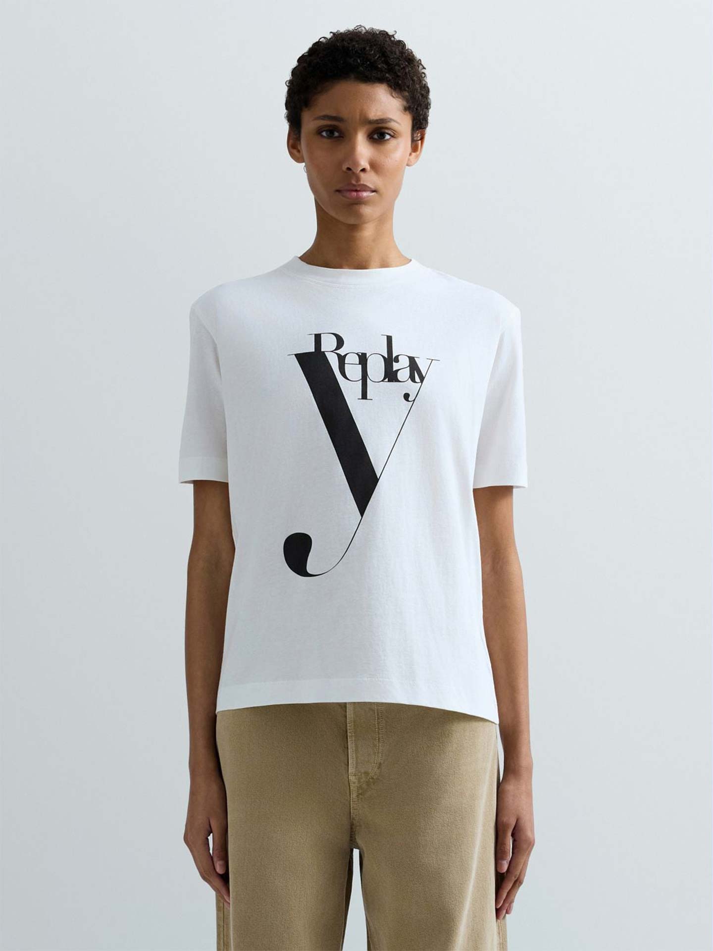 T-shirt Boxy Fit com Estampado