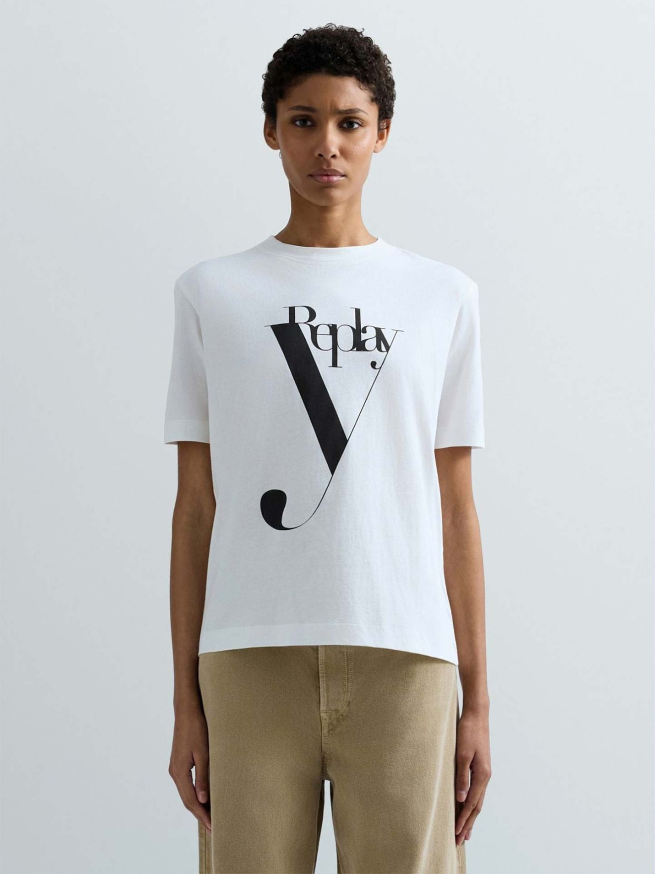 T-shirt Boxy Fit com Estampado