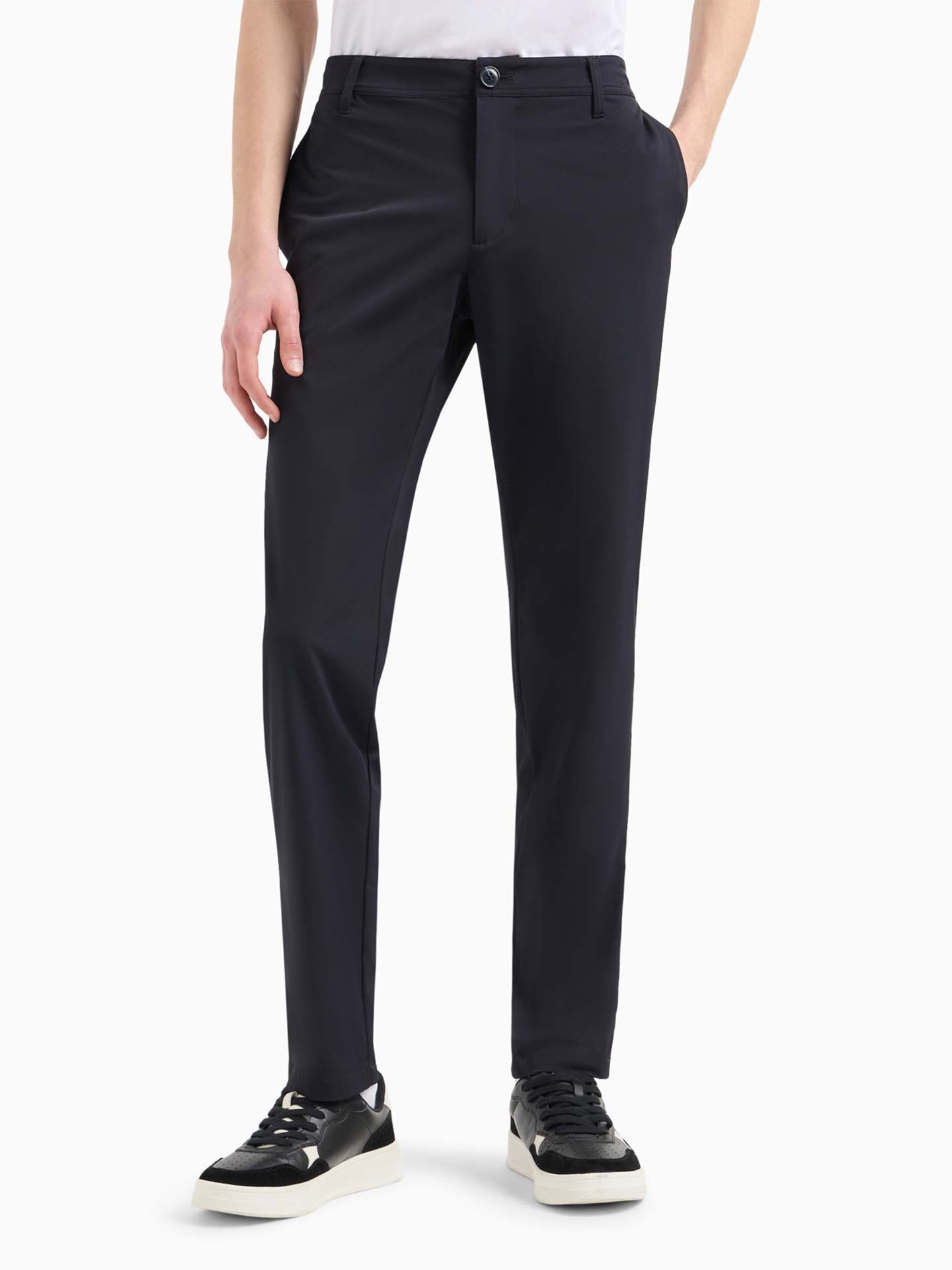 Calças de Sarja Slim Fit