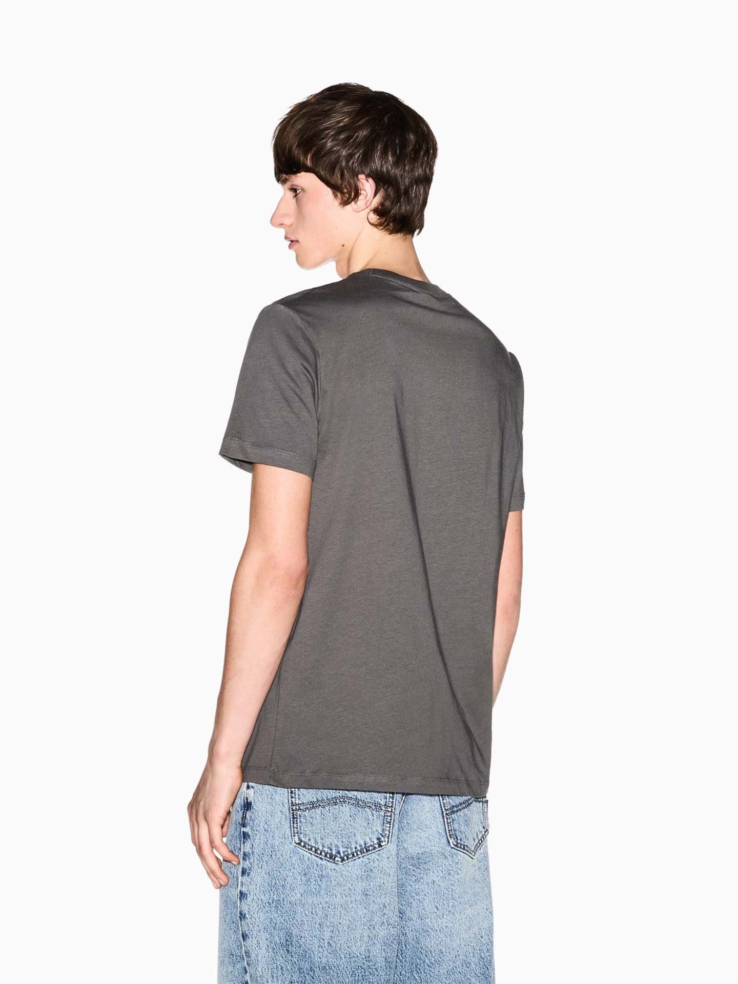 T-shirt com Estampado de Logótipo