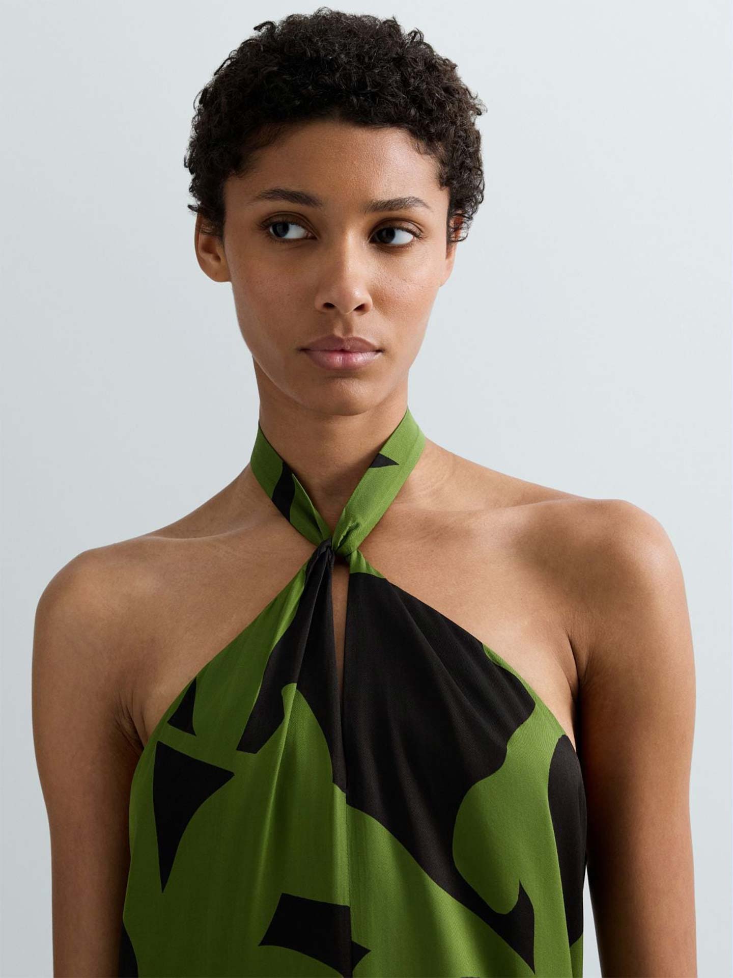 Vestido Comprido com Padrão