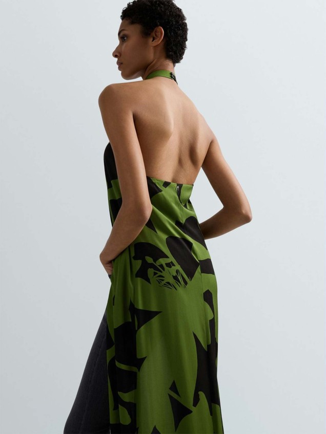 Vestido Comprido com Padrão