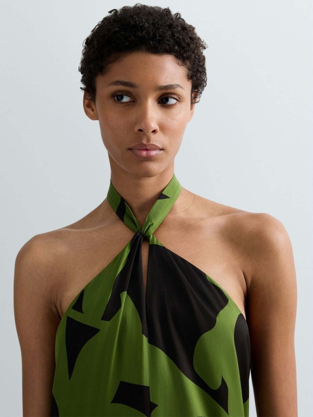 Vestido Comprido com Padrão