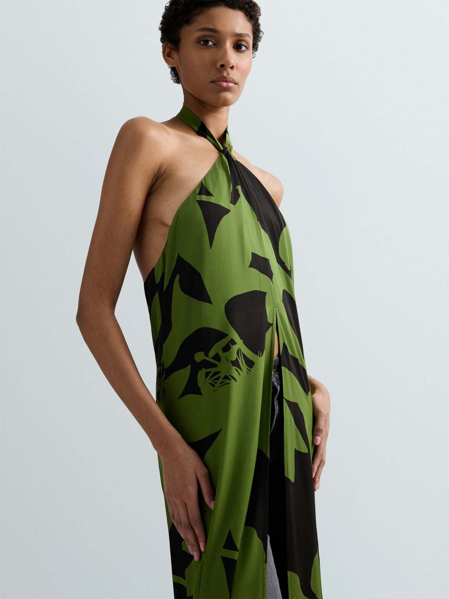 Vestido Comprido com Padrão