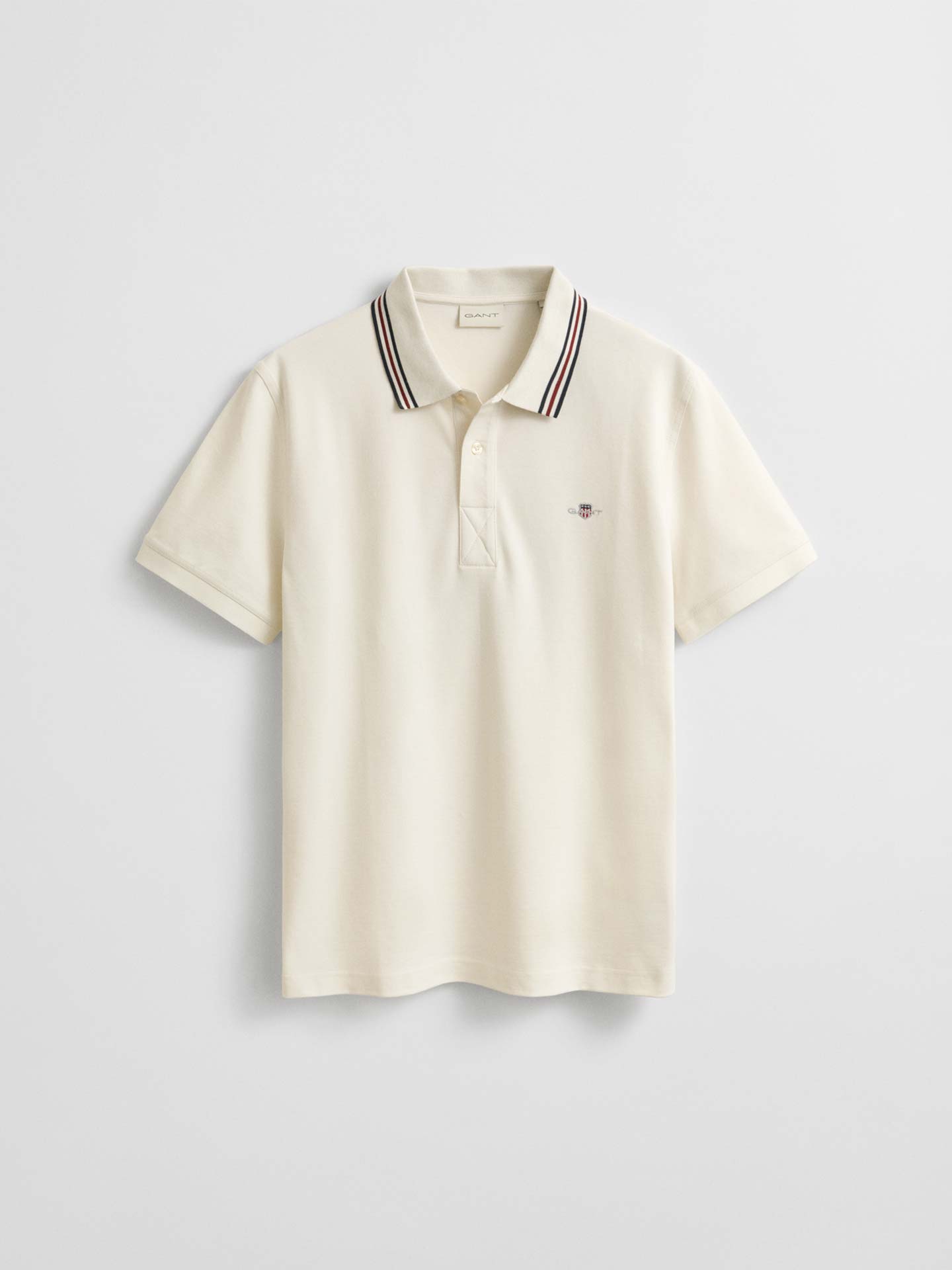 Polo de Manga Curta com Riscas