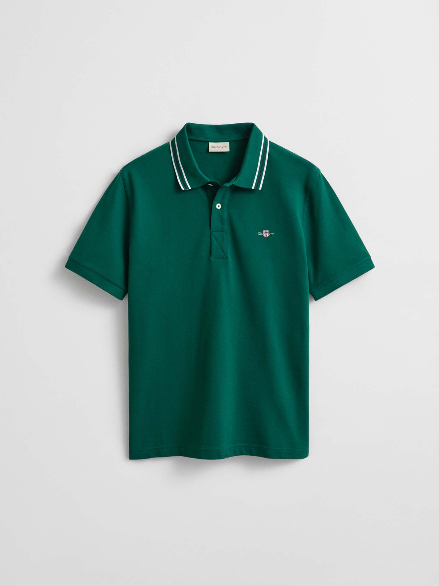 Polo de Manga Curta com Riscas