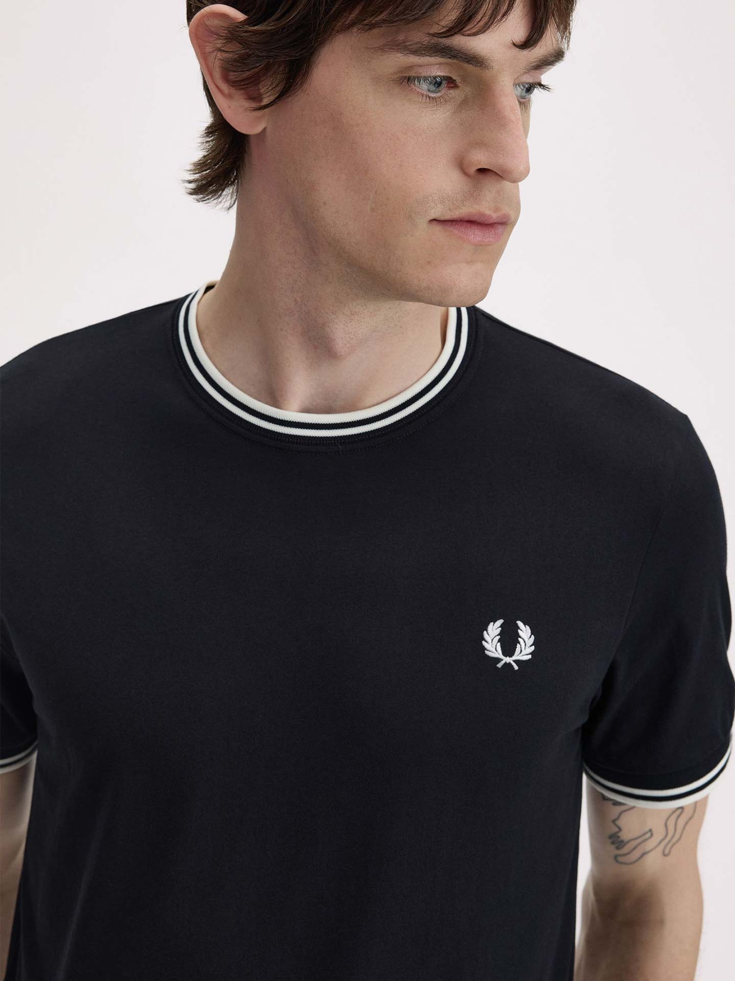 T-shirt com Riscas M1588V