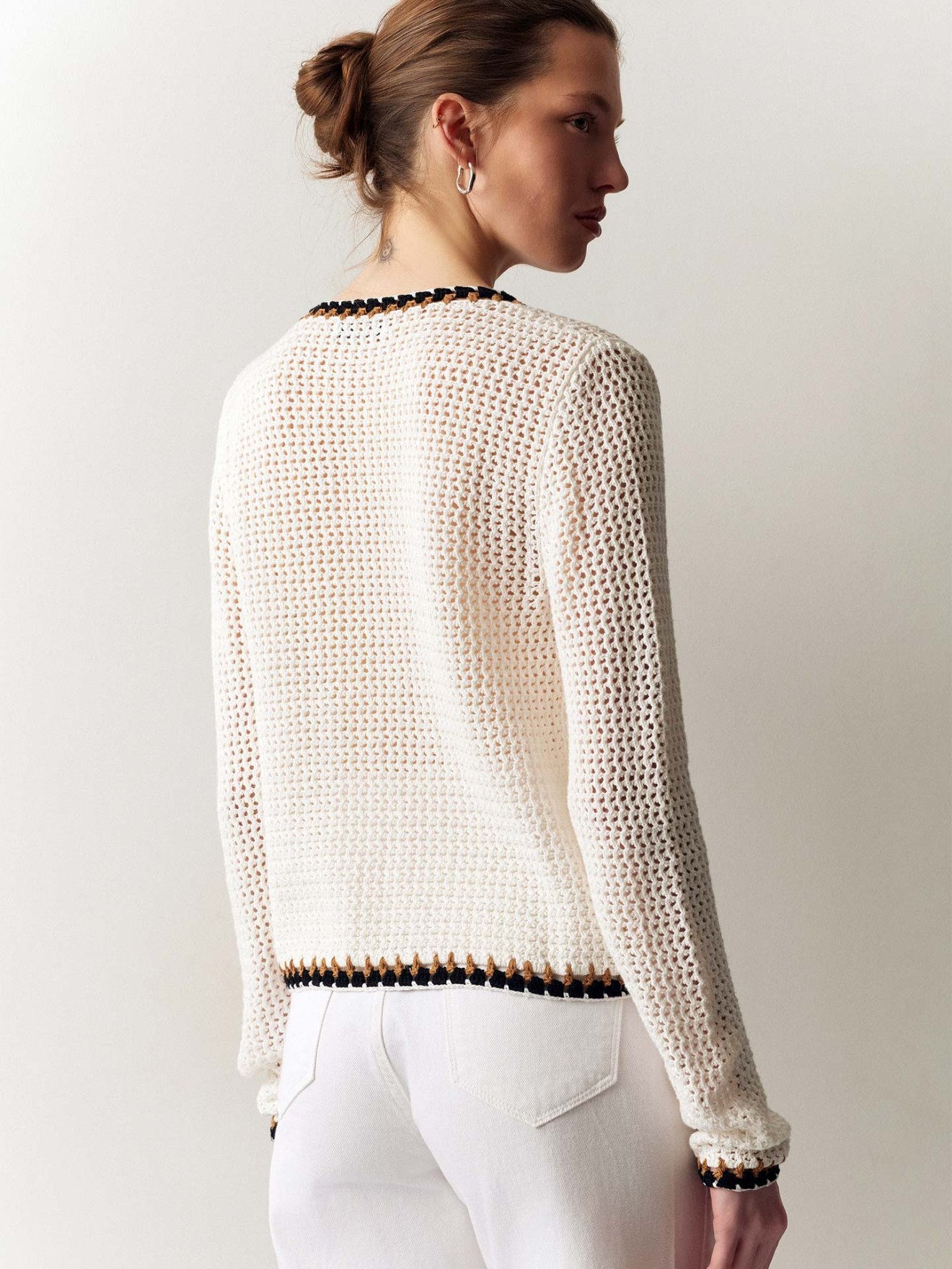 Casaco de Malha com Atilhos