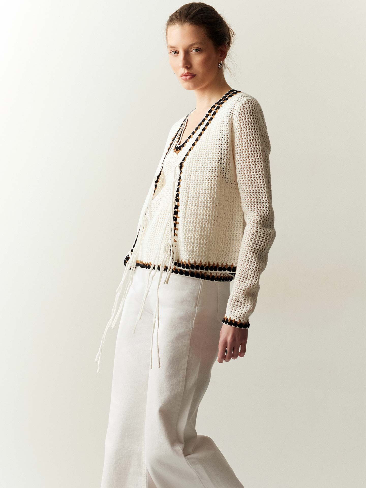 Casaco de Malha com Atilhos