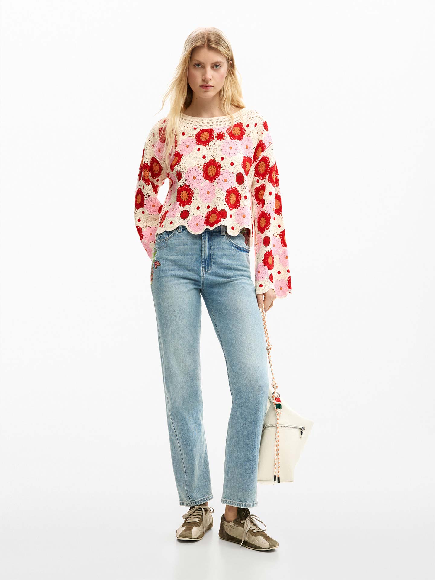 Camisola em Croché com Padrão