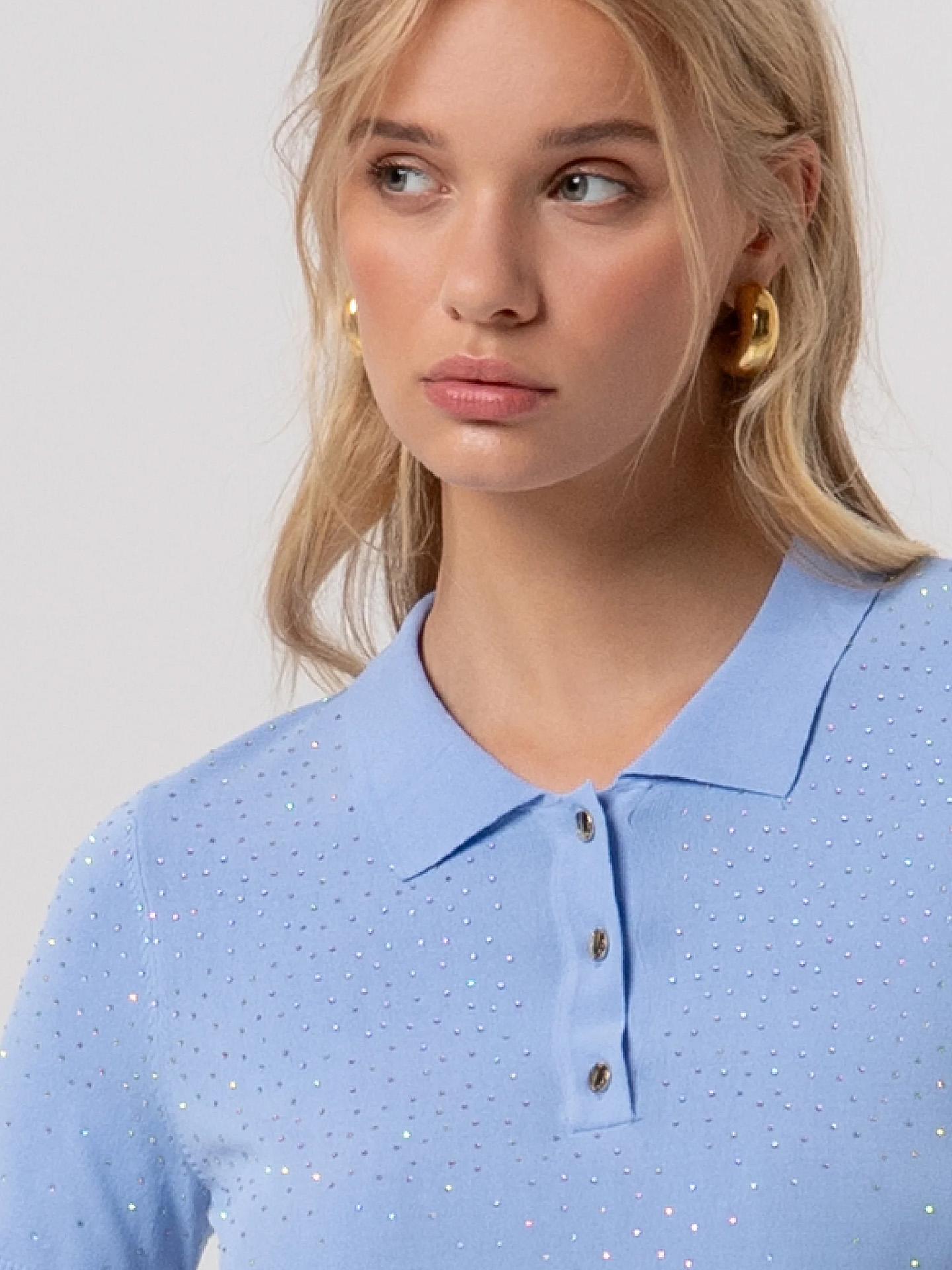 Polo de Malha com Aplicações de Brilhantes