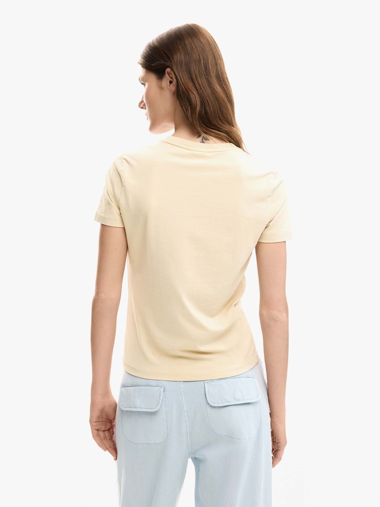 T-shirt Slim Fit com Estampado Floral