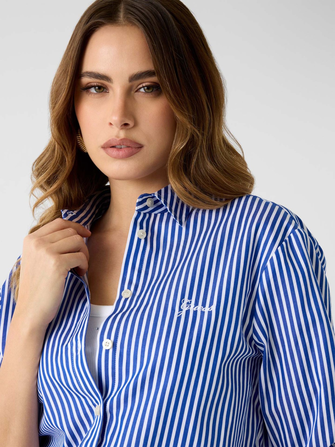 Camisa às Riscas Verticais Tecla