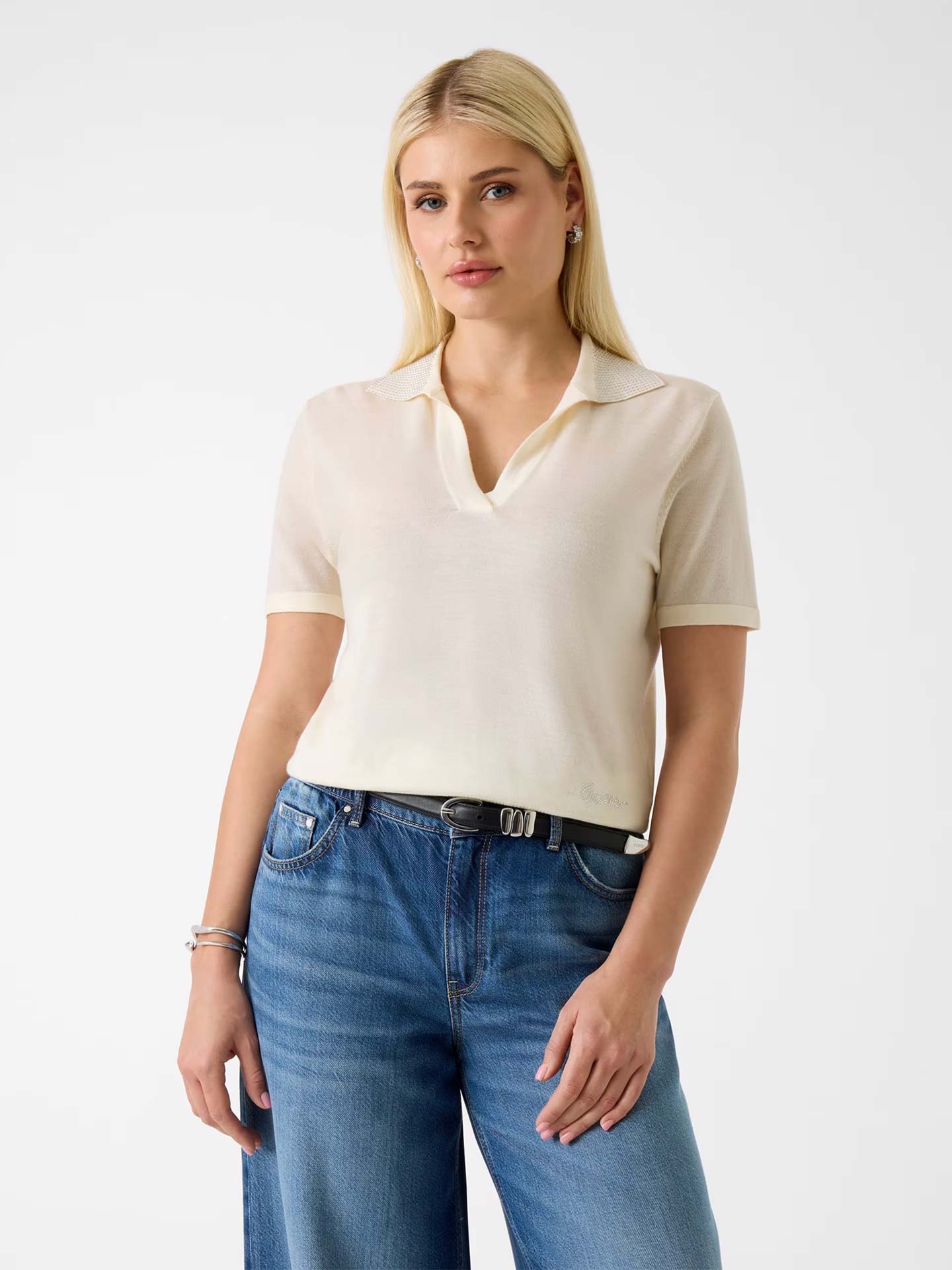 Polo de Malha com Strass