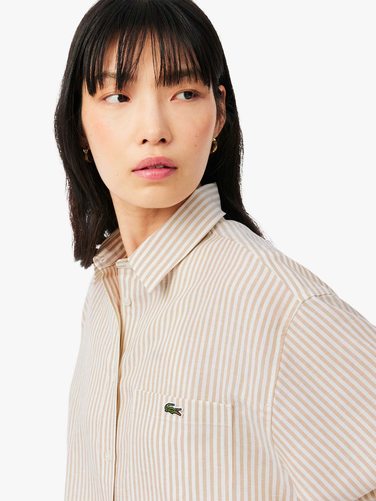 Camisa Oversized às Riscas
