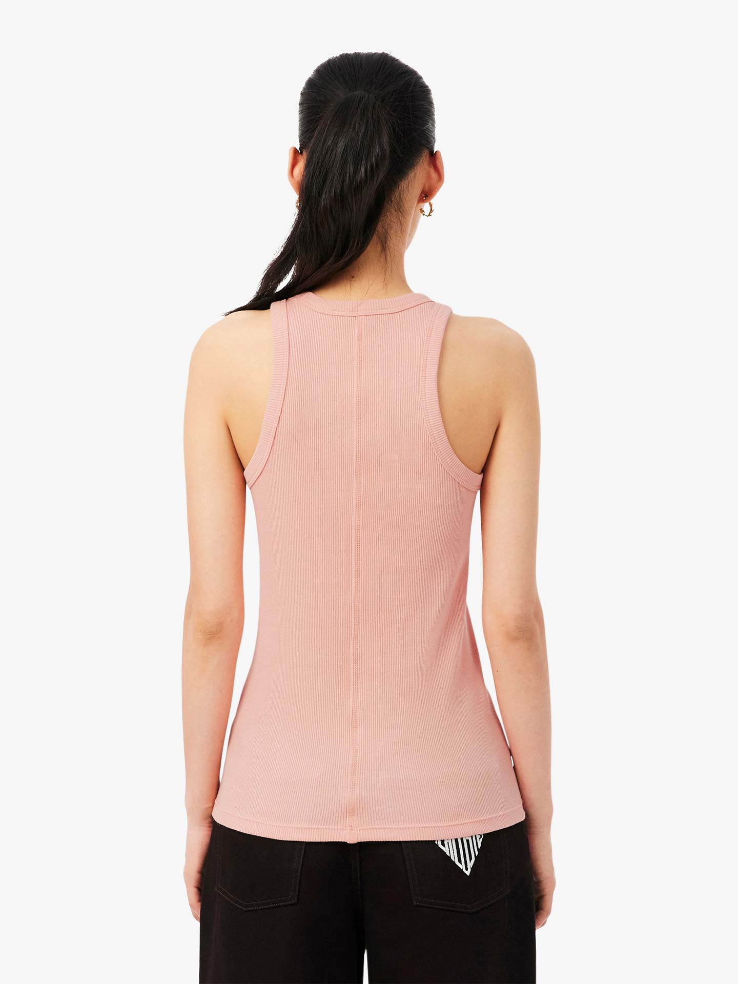 Top sem Mangas em Algodão Slim Fit