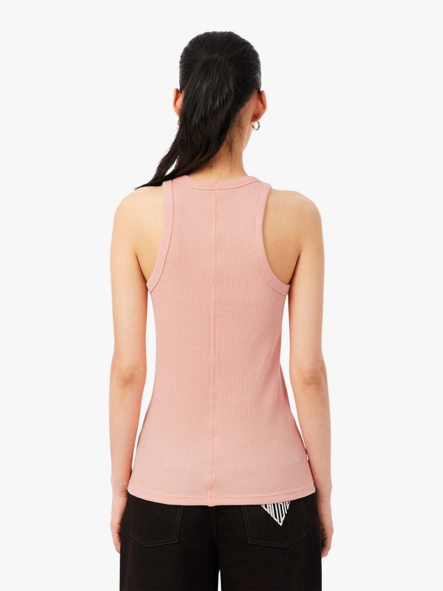 Top sem Mangas em Algodão Slim Fit