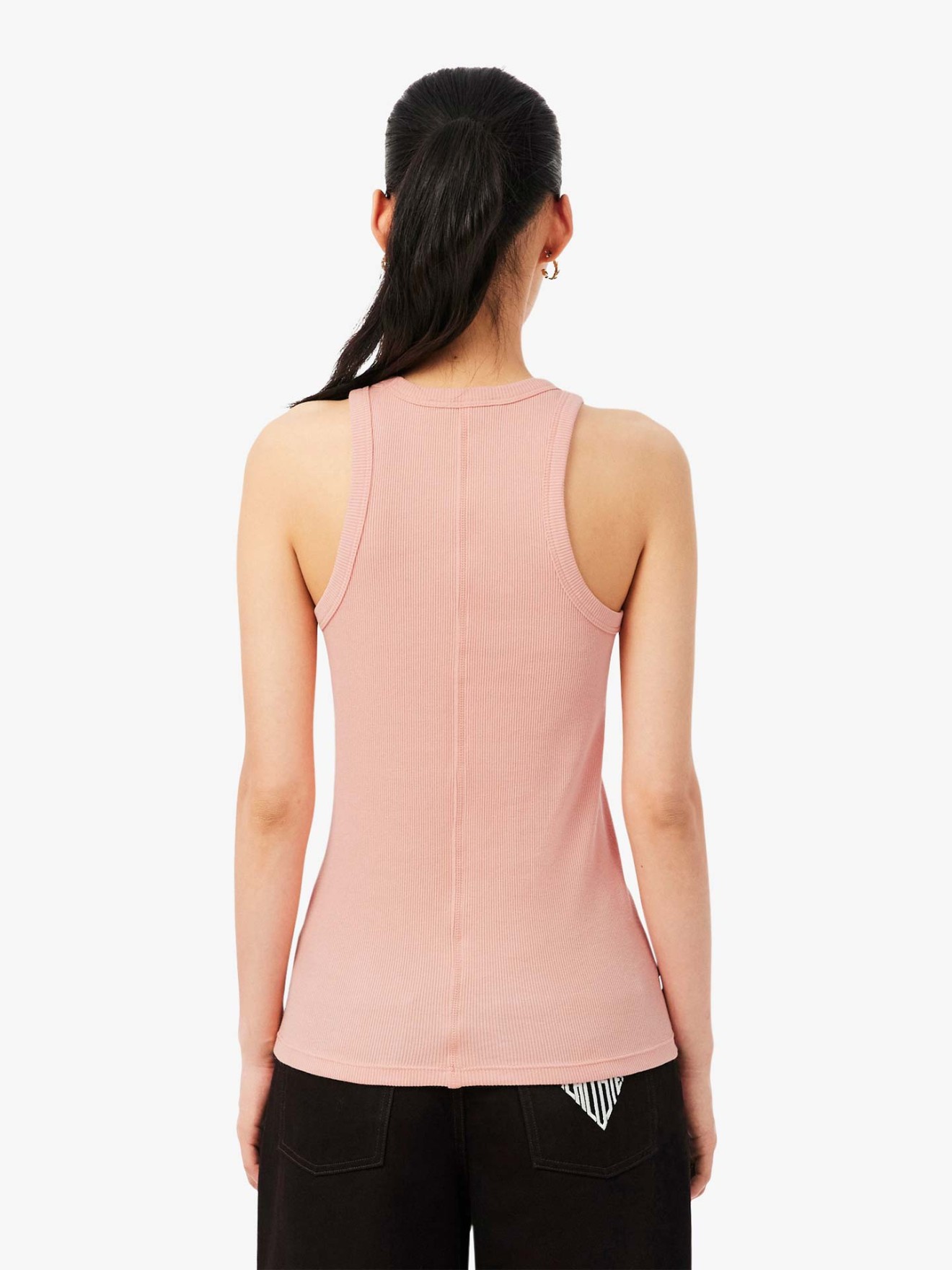 Top sem Mangas em Algodão Slim Fit