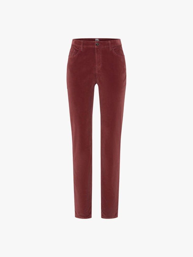 Calças de Veludo Slim Fit