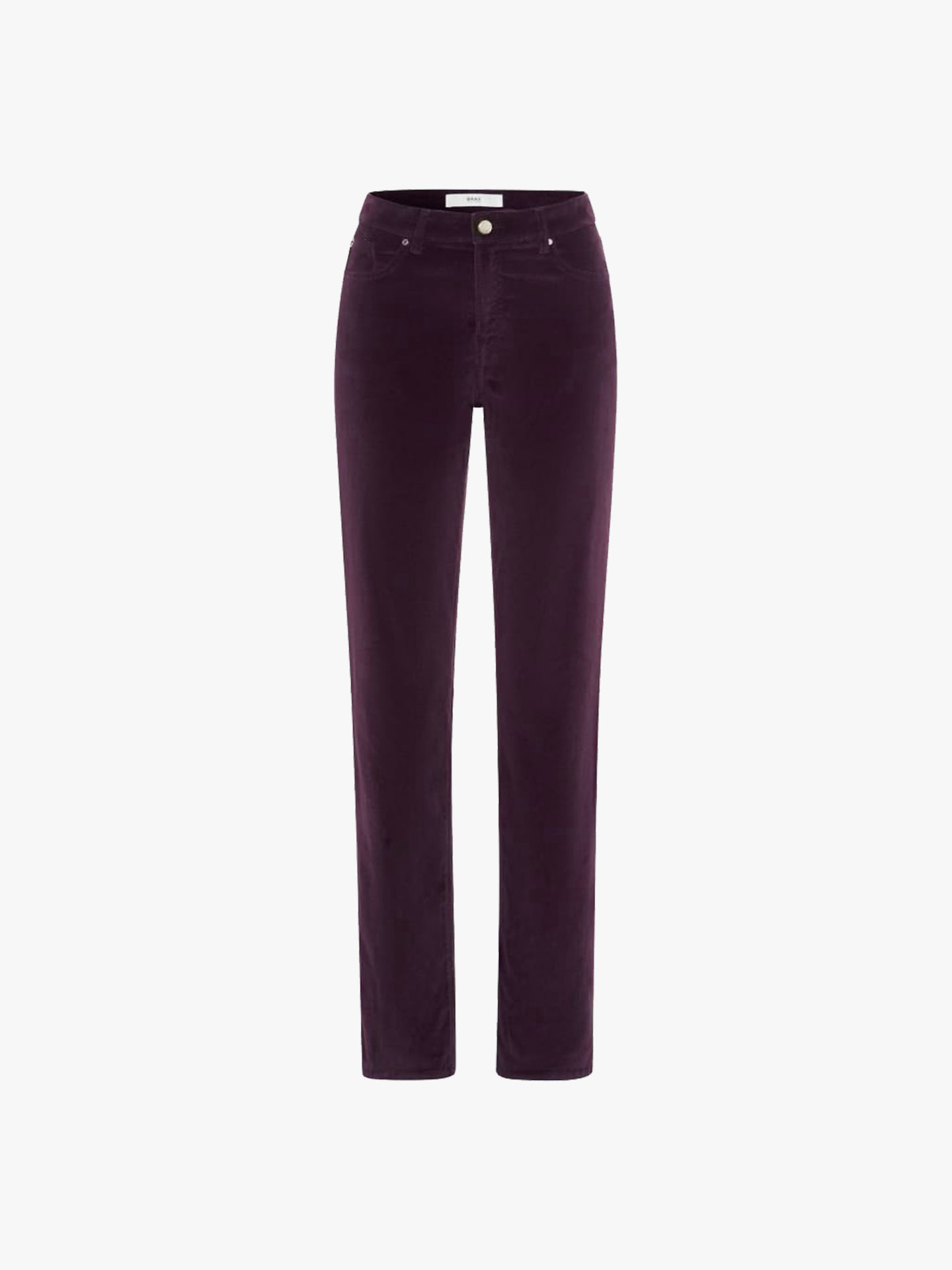 Calças de Veludo Canelado High Waist