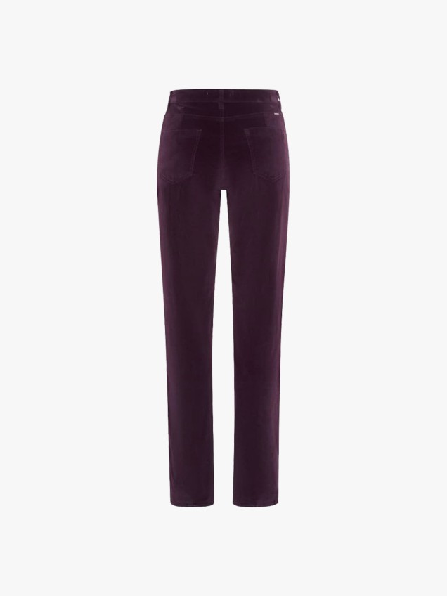 Calças de Veludo Canelado High Waist