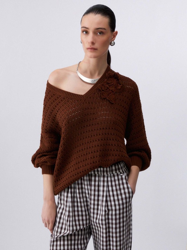 Camisola de Malha Aberta