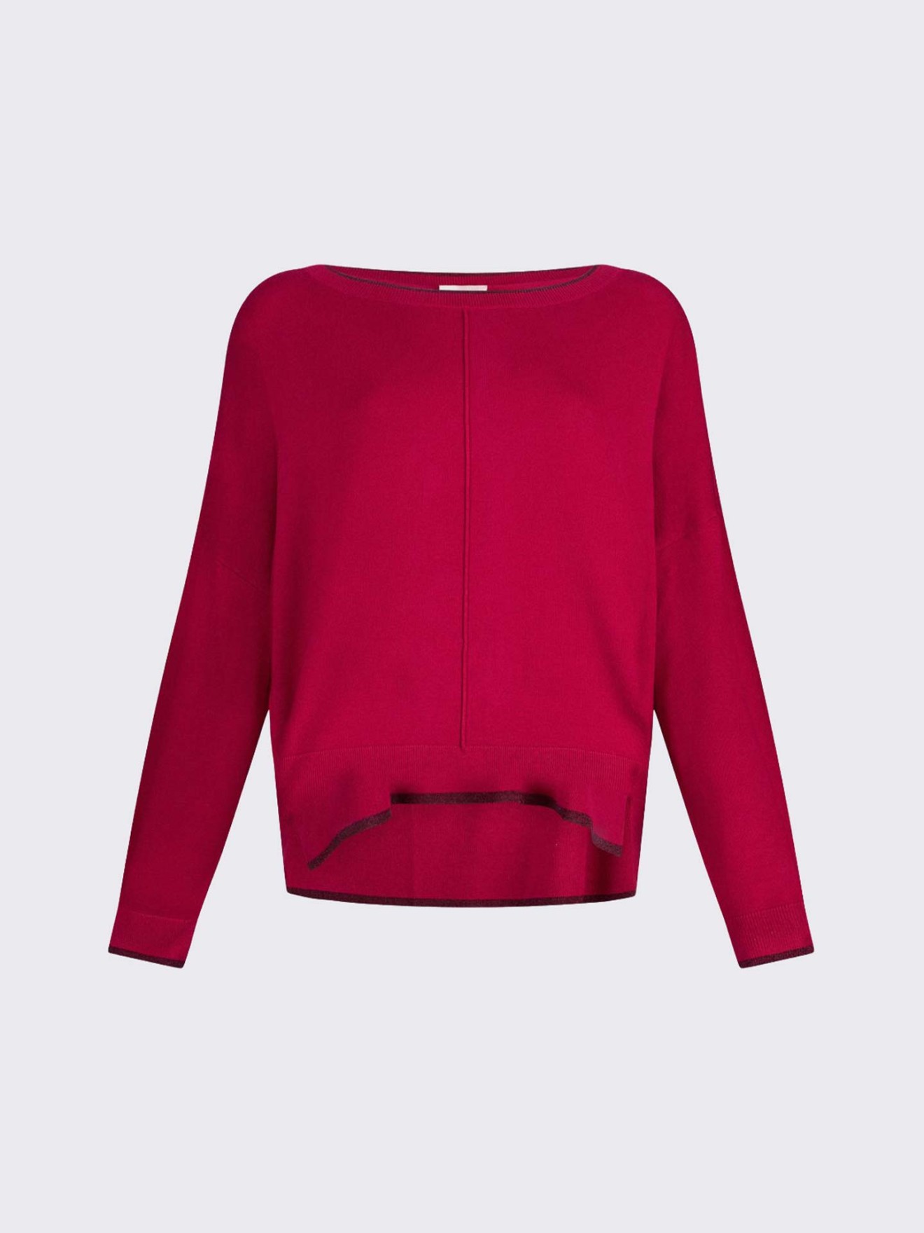 Camisola de Malha com Decote de Barco