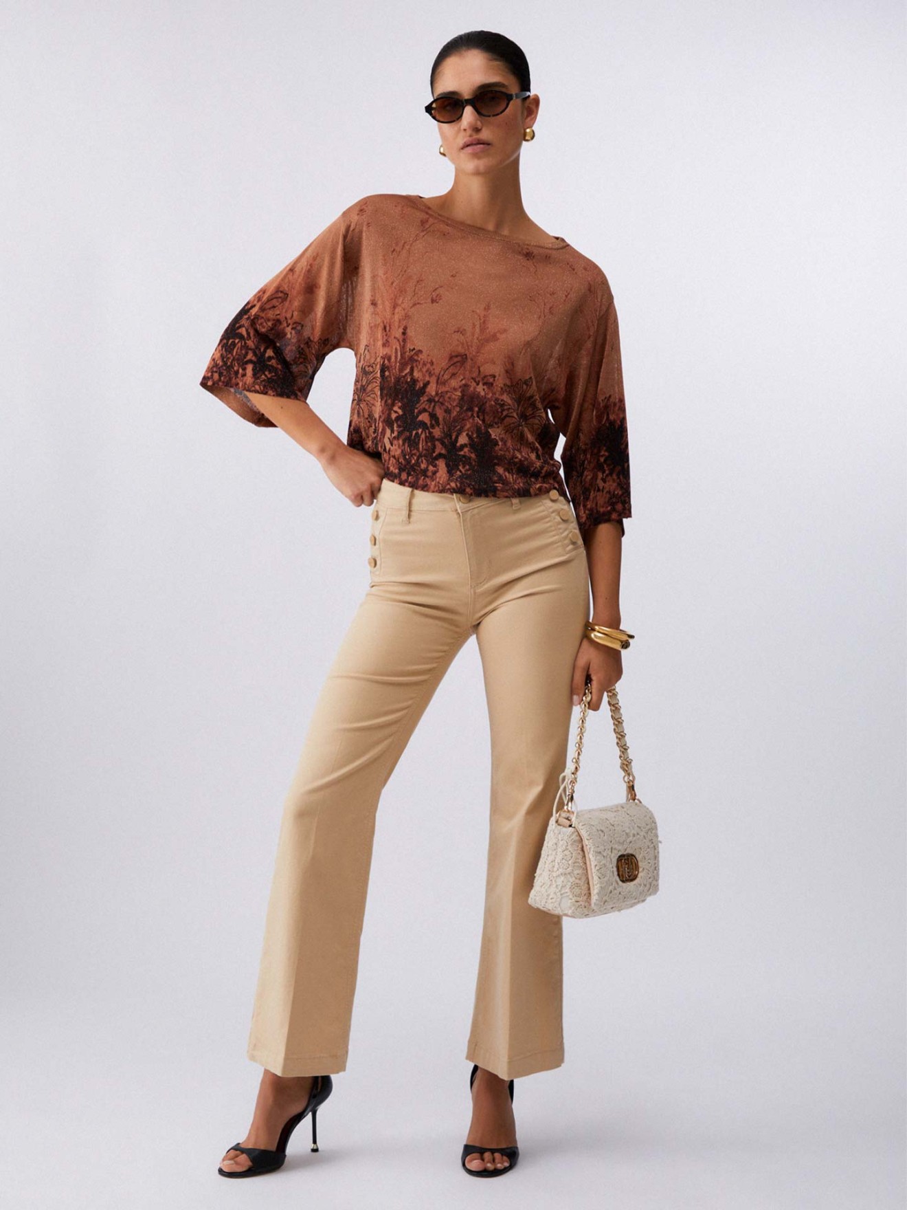 Camisola de Malha Estampada