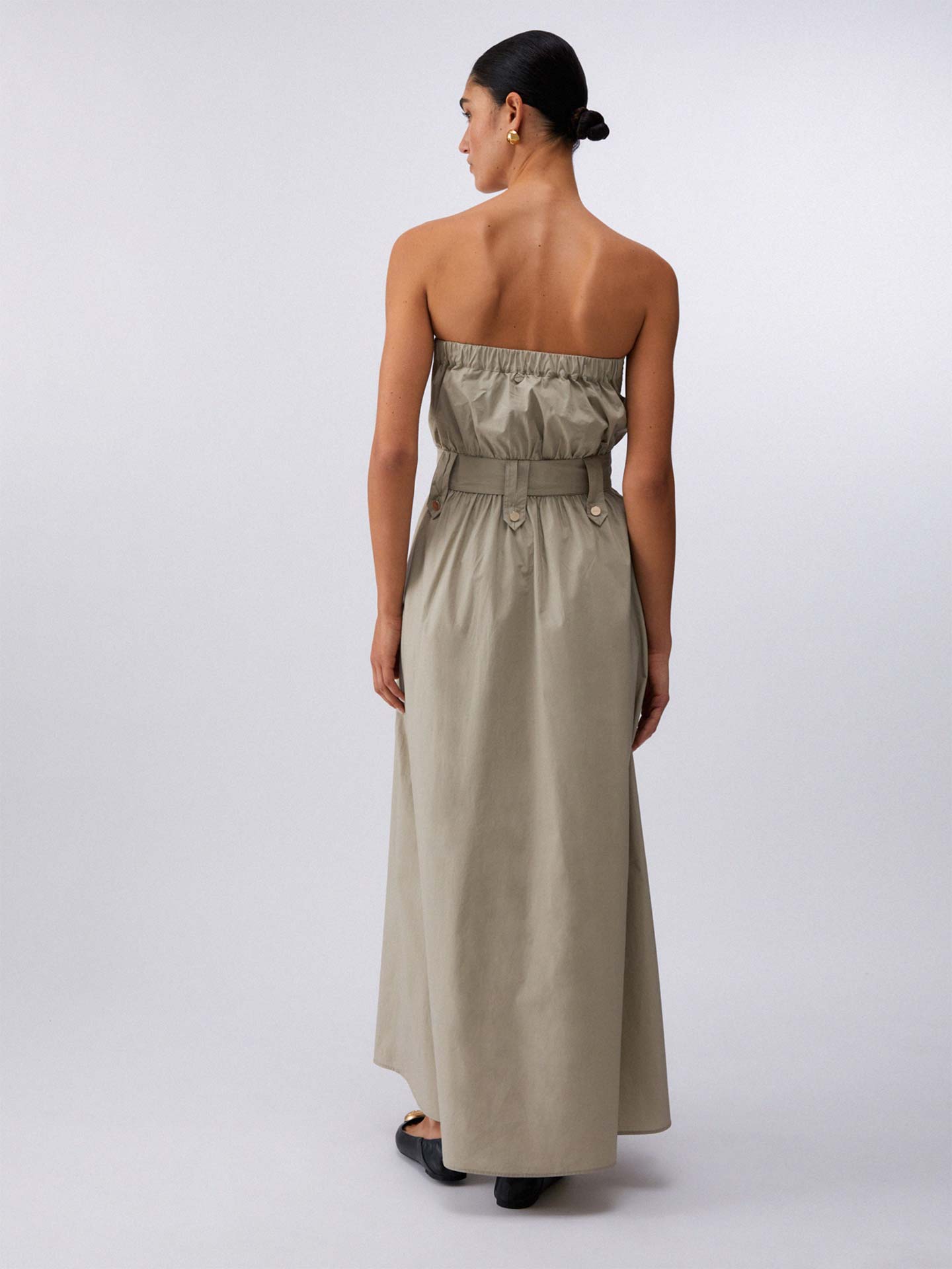 Vestido Comprido com Padrão Floral
