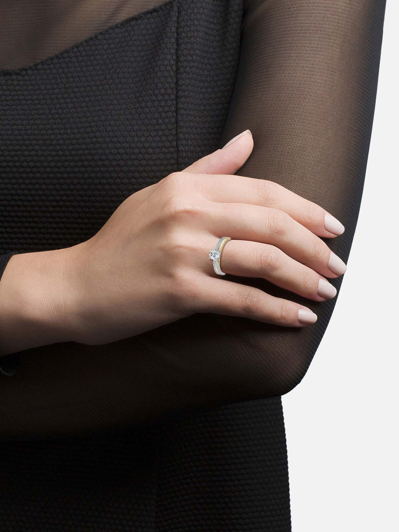 Anel Classy Mood Solit�rio