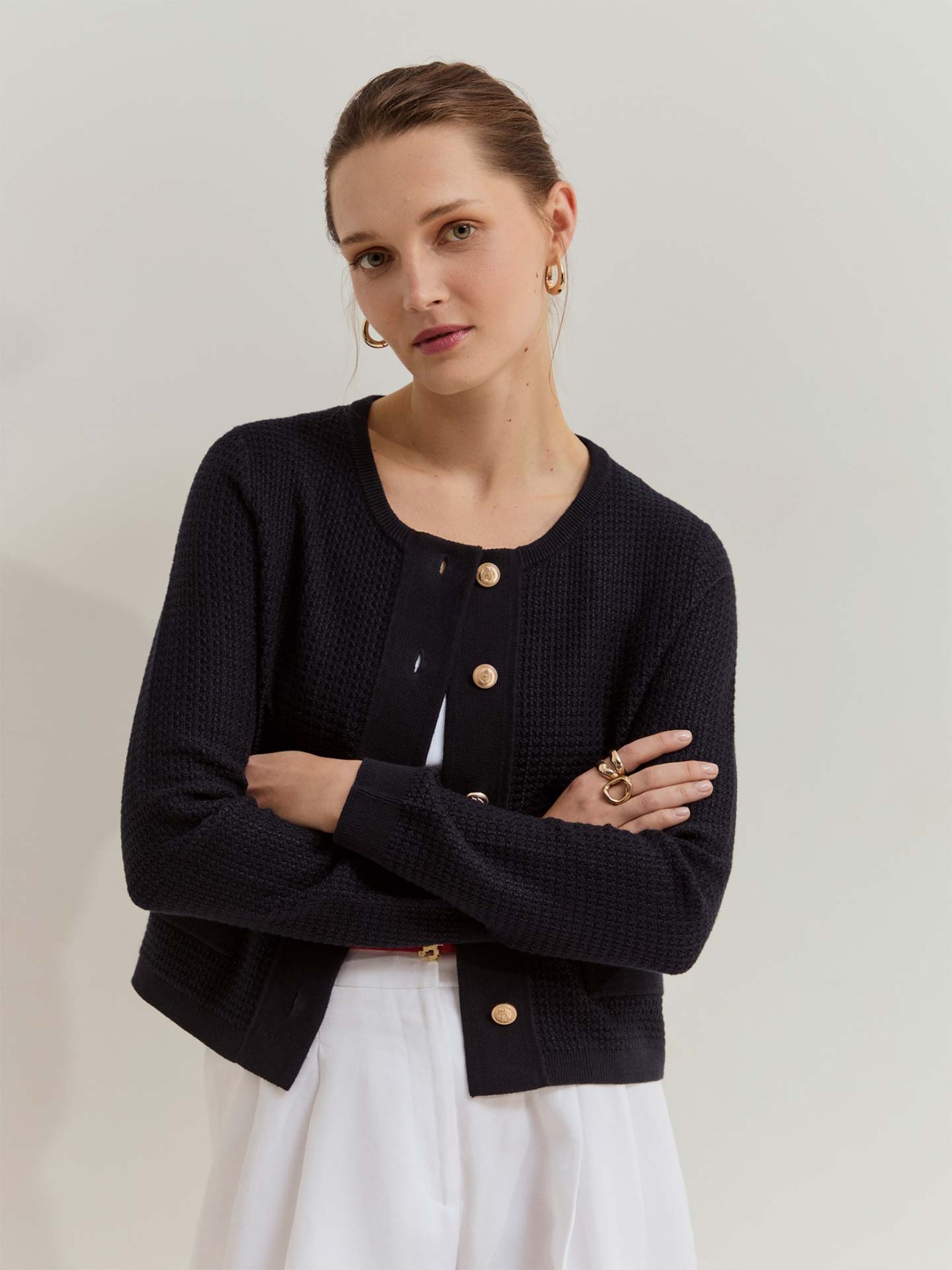 Casaco de Malha Tricotada