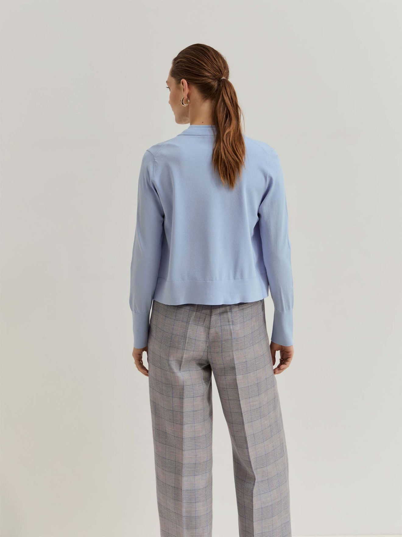 Casaco de Malha com Gola Redonda