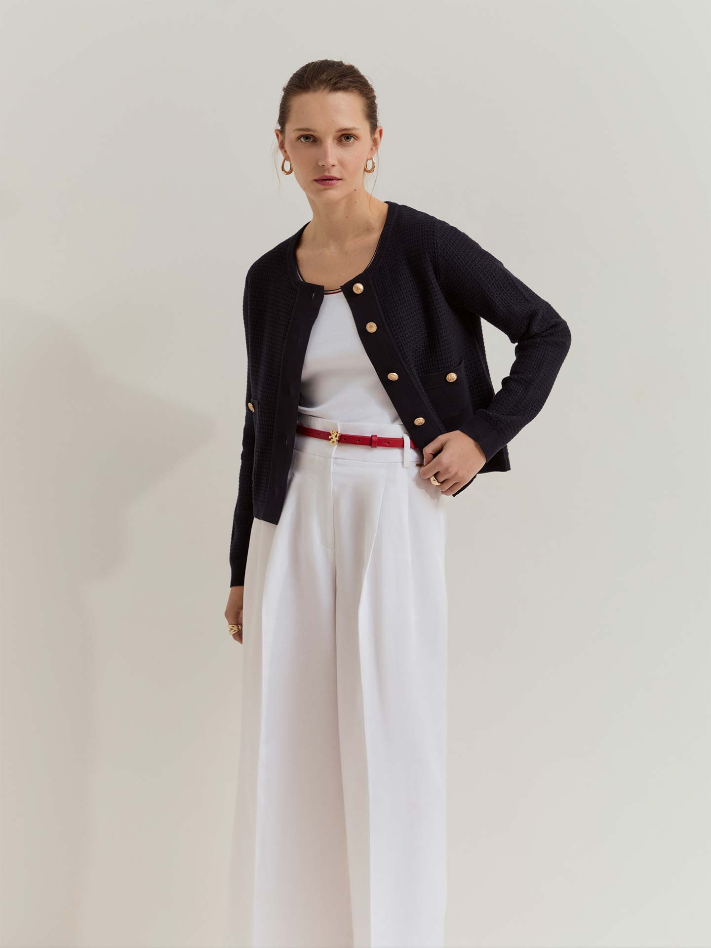 Casaco de Malha Tricotada