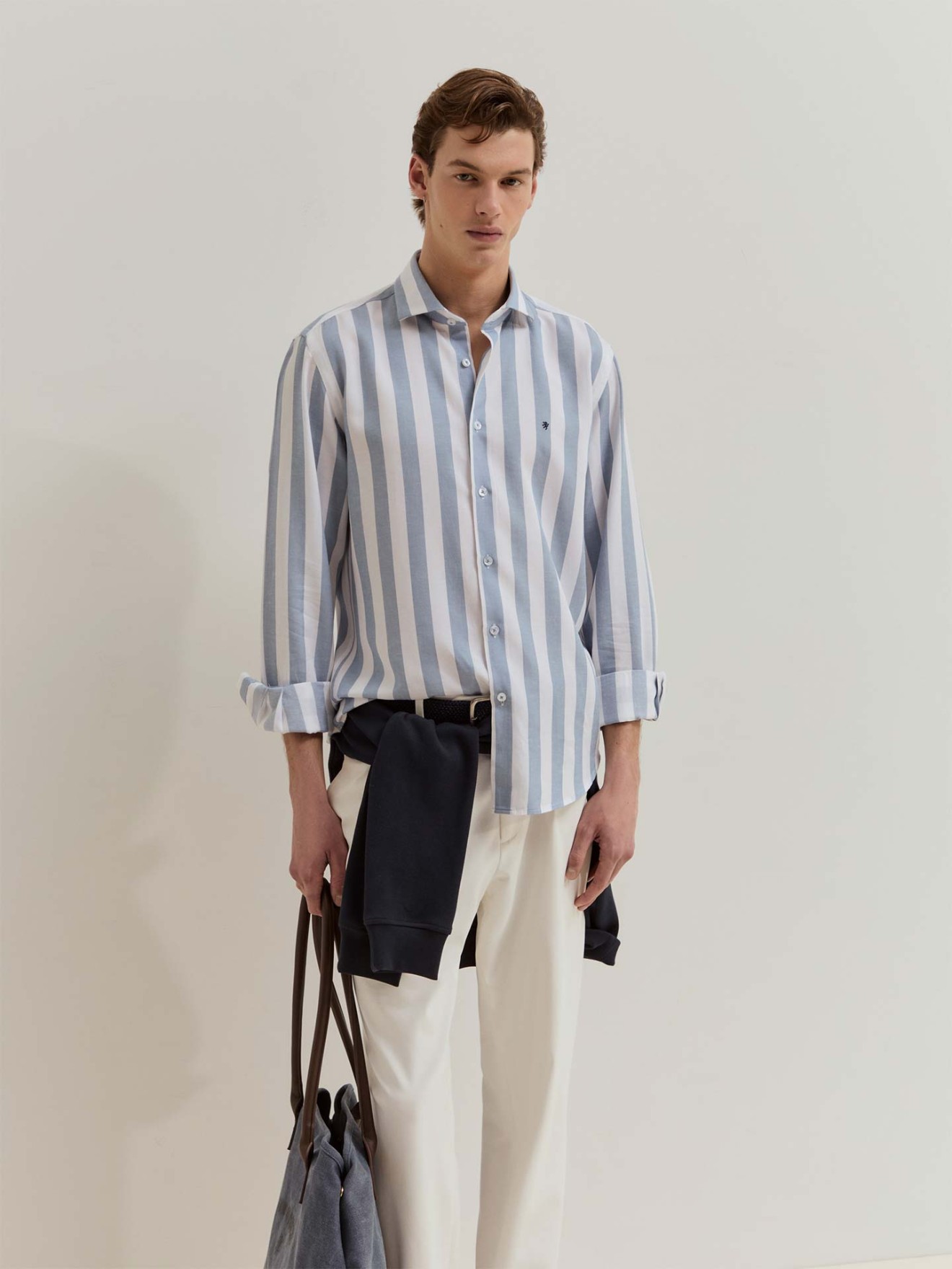 Camisa Regular Fit �s Riscas Verticais