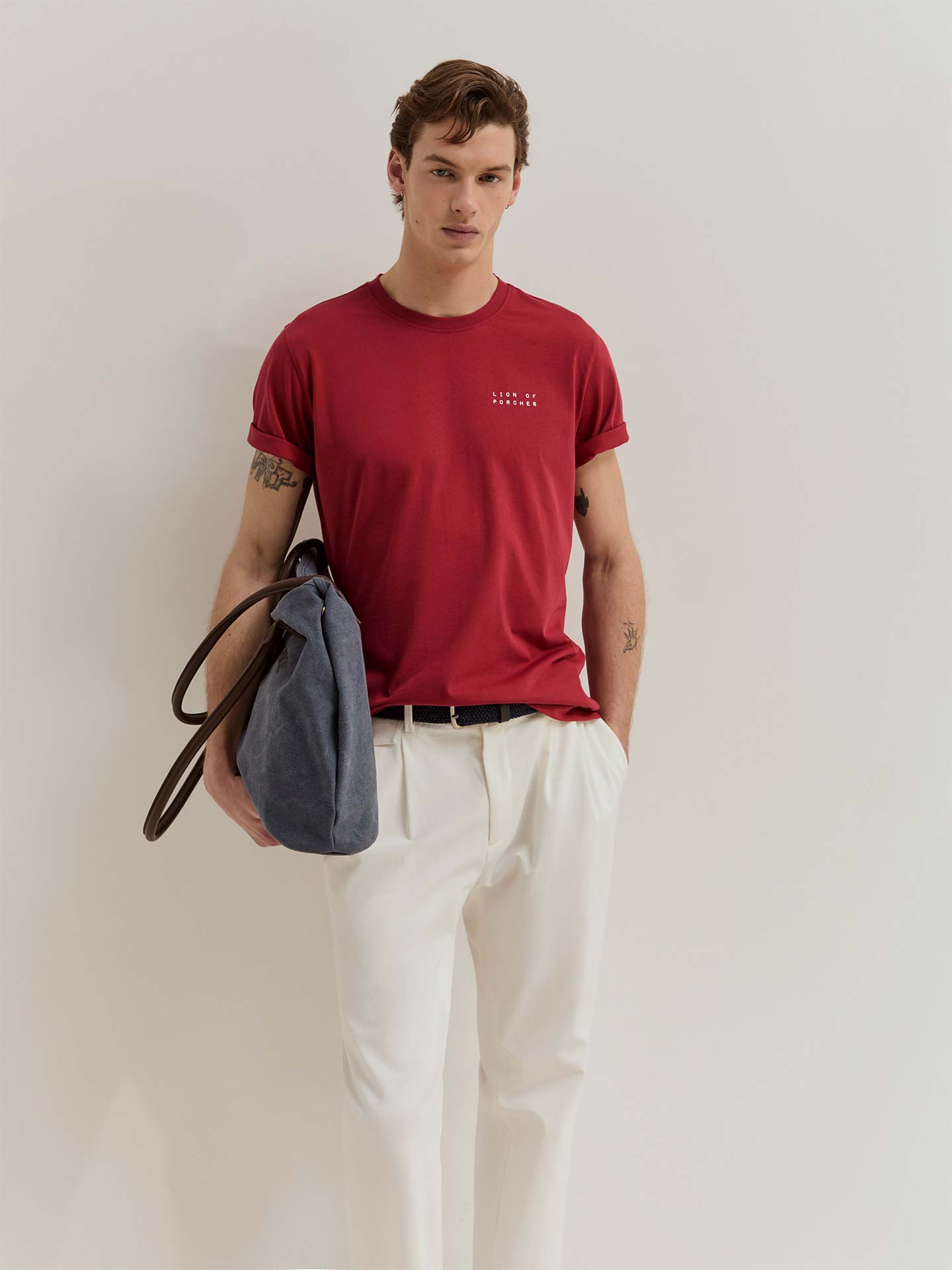 T-shirt com Logótipo Estampado